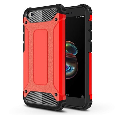 Microsonic Xiaomi Redmi Go Kılıf Rugged Armor Kırmızı