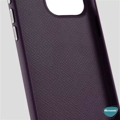 Microsonic Apple iPhone 15 Pro Kılıf Metalist Leather Siyah