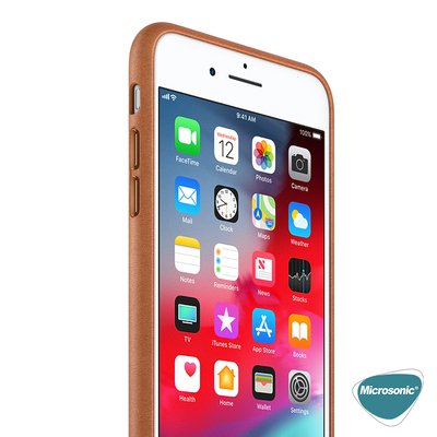 Microsonic Apple iPhone 8 Kılıf Luxury Leather Rose Gold