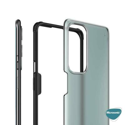 Microsonic OnePlus 9 Pro Kılıf Frosted Frame Yeşil