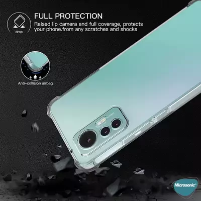 Microsonic Xiaomi Mi 12 Kılıf Anti Shock Silikon Şeffaf