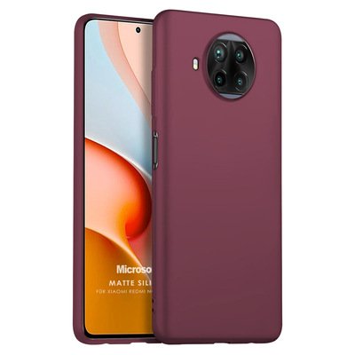 Microsonic Xiaomi Redmi Note 9 Pro 5G Kılıf Matte Silicone Mor