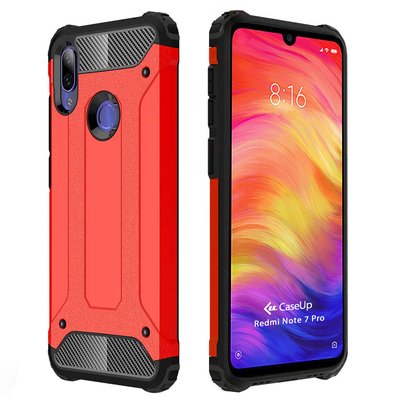 CaseUp Xiaomi Redmi Note 7 Pro Kılıf Tank Kırmızı