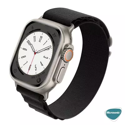 Microsonic Apple Watch Ultra 2 Kordon Alpine Loop Siyah