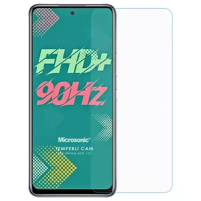 Microsonic Infinix Hot 11S Tempered Glass Cam Ekran Koruyucu