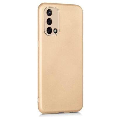 Microsonic Oppo A74 4G Kılıf Matte Silicone Gold