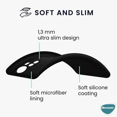 Microsonic Xiaomi Mi 12 Kılıf Matte Silicone Siyah