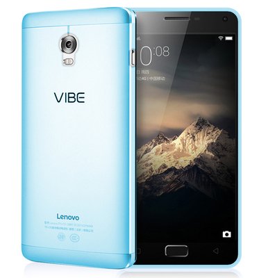 Microsonic Lenovo Vibe P1 Kılıf Transparent Soft Mavi