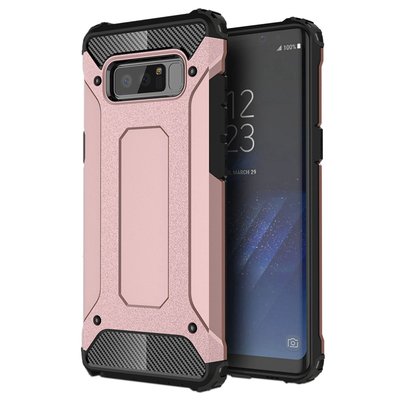 Microsonic Samsung Galaxy Note 8 Kılıf Rugged Armor Rose Gold