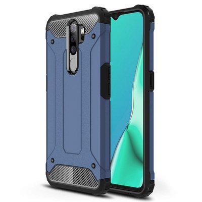 Microsonic Oppo A5 2020 Kılıf Rugged Armor Lacivert