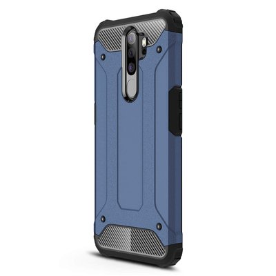 Microsonic Oppo A5 2020 Kılıf Rugged Armor Lacivert