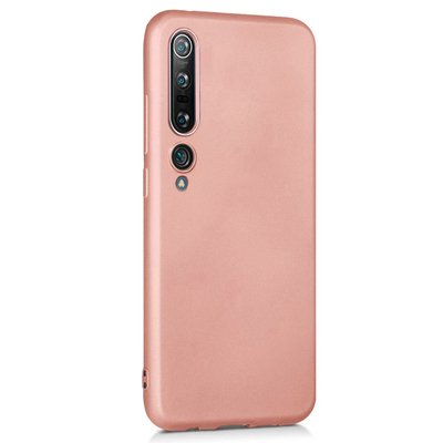 Microsonic Xiaomi Mi 10 Pro Kılıf Matte Silicone Rose Gold