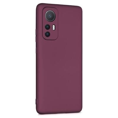 Microsonic Xiaomi Mi 12 Kılıf Matte Silicone Mor