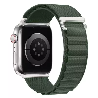 Microsonic Apple Watch SE 3 44mm Kordon Alps Spin Yeşil