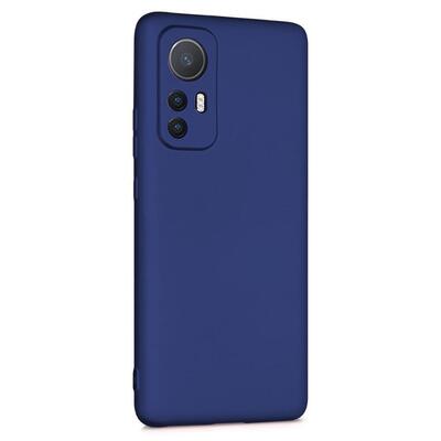 Microsonic Xiaomi Mi 12 Kılıf Matte Silicone Lacivert