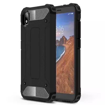 Microsonic Xiaomi Redmi 7A Kılıf Rugged Armor Siyah