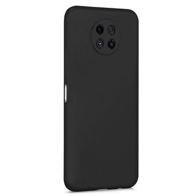 Microsonic Xiaomi Redmi Note 9 5G Kılıf Matte Silicone Siyah