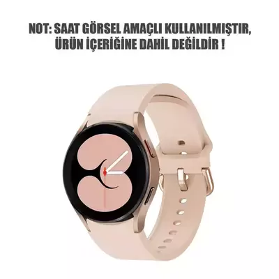 Microsonic Samsung Galaxy Watch 5 40mm Kordon Solid Silicone Band Pembe