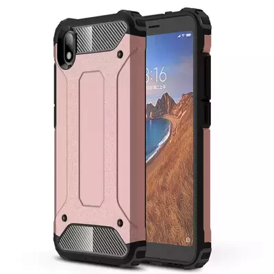 Microsonic Xiaomi Redmi 7A Kılıf Rugged Armor Rose Gold