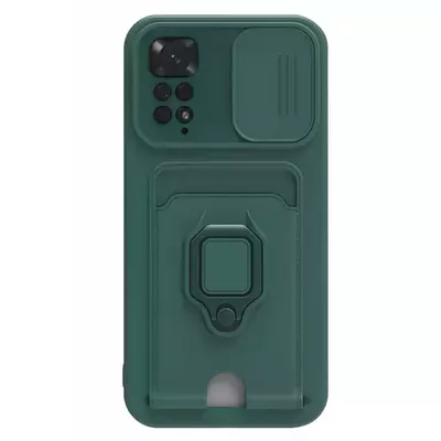 Microsonic Xiaomi Redmi Note 11 Kılıf Multifunction Silicone Yeşil