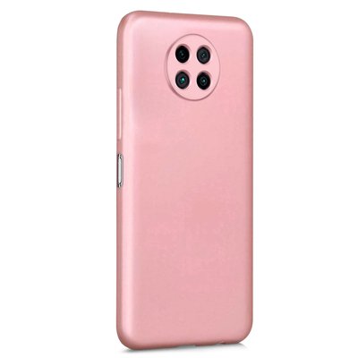 Microsonic Xiaomi Redmi Note 9 5G Kılıf Matte Silicone Rose Gold