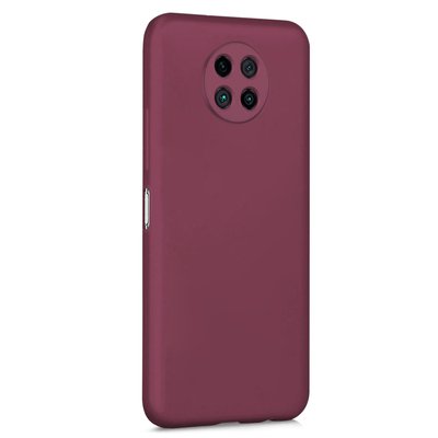 Microsonic Xiaomi Redmi Note 9 5G Kılıf Matte Silicone Mor