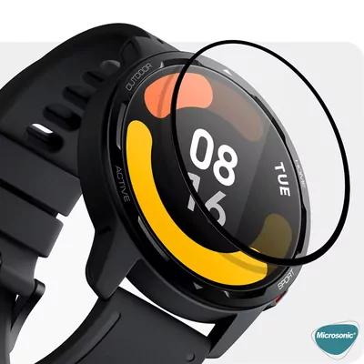 Microsonic Xiaomi Watch S4 Tam Kaplayan Nano Cam Ekran Koruyucu Siyah