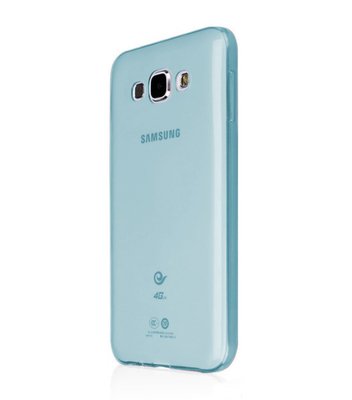 CaseUp Samsung Galaxy A8 Kılıf Transparent Soft Mavi