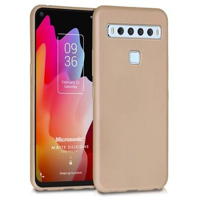 Microsonic TCL 10L Kılıf Matte Silicone Gold