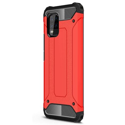 Microsonic Xiaomi Mi 10 Lite Kılıf Rugged Armor Kırmızı