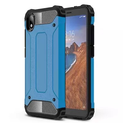 Microsonic Xiaomi Redmi 7A Kılıf Rugged Armor Mavi