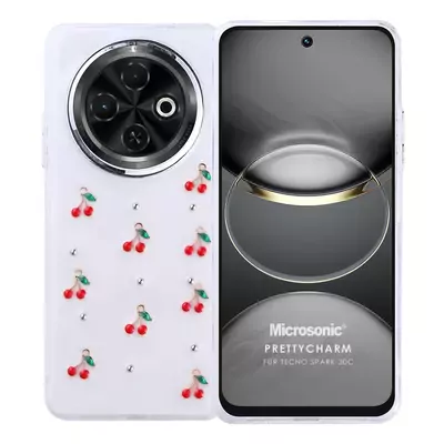 Microsonic TECNO Spark 30C 4G Kılıf PrettyCharm Cherry
