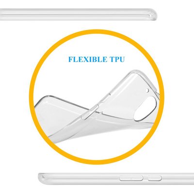 Microsonic Motorola Moto G4 Plus Kılıf Transparent Soft Beyaz