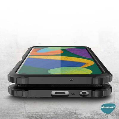 Microsonic Samsung Galaxy A03s Kılıf Rugged Armor Siyah