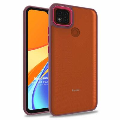 Microsonic Xiaomi Redmi 9C Kılıf Bright Planet Kırmızı