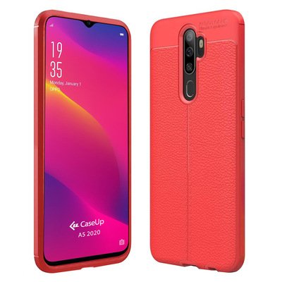 CaseUp Oppo A5 2020 Kılıf Niss Silikon Kırmızı