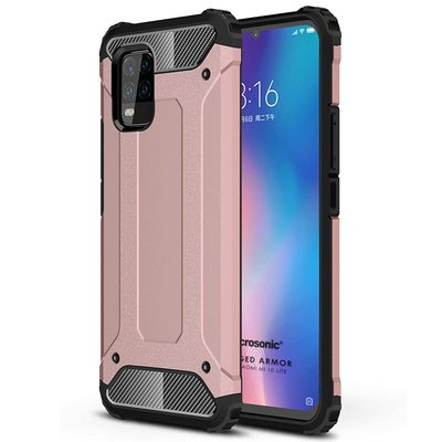 Microsonic Xiaomi Mi 10 Lite Kılıf Rugged Armor Rose Gold