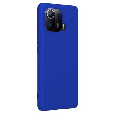 Microsonic Xiaomi Mi 11 Pro Kılıf Matte Silicone Mavi