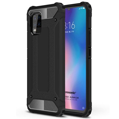 Microsonic Xiaomi Mi 10 Lite Kılıf Rugged Armor Siyah