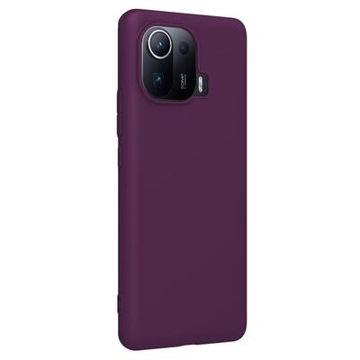 Microsonic Xiaomi Mi 11 Pro Kılıf Matte Silicone Mor