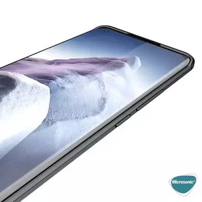 Microsonic Xiaomi Mi 11 Ultra Kılıf Deri Dokulu Silikon Lacivert