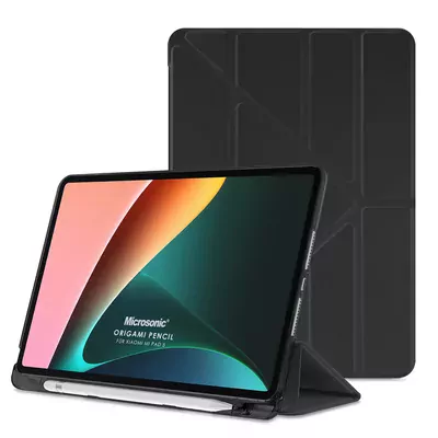 Microsonic Xiaomi Mi Pad 5 Kılıf Origami Pencil Siyah