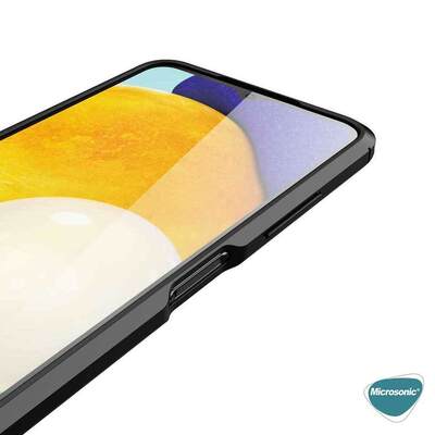 Microsonic Samsung Galaxy M32 4G Kılıf Deri Dokulu Silikon Lacivert