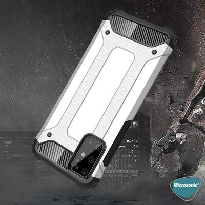 Microsonic Samsung Galaxy S20 Plus Kılıf Rugged Armor Kırmızı