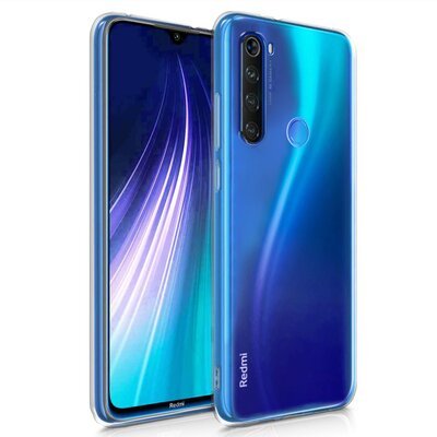 Microsonic Xiaomi Redmi Note 8 Kılıf Transparent Soft Beyaz