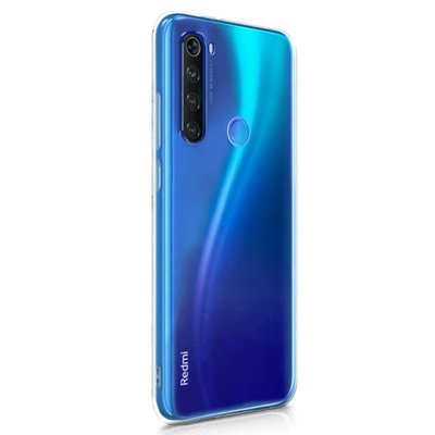 Microsonic Xiaomi Redmi Note 8 Kılıf Transparent Soft Beyaz