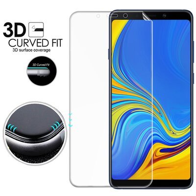 Microsonic Samsung Galaxy A9 2018 Kavisli Ekran Koruyucu Film Seti - Ön ve Arka