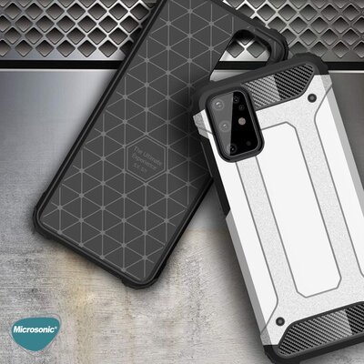 Microsonic Samsung Galaxy S20 Plus Kılıf Rugged Armor Mavi