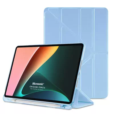 Microsonic Xiaomi Mi Pad 5 Kılıf Origami Pencil Mavi