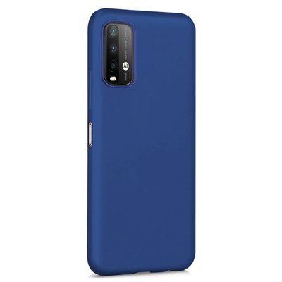 Microsonic Xiaomi Redmi Note 9 4G Kılıf Matte Silicone Lacivert